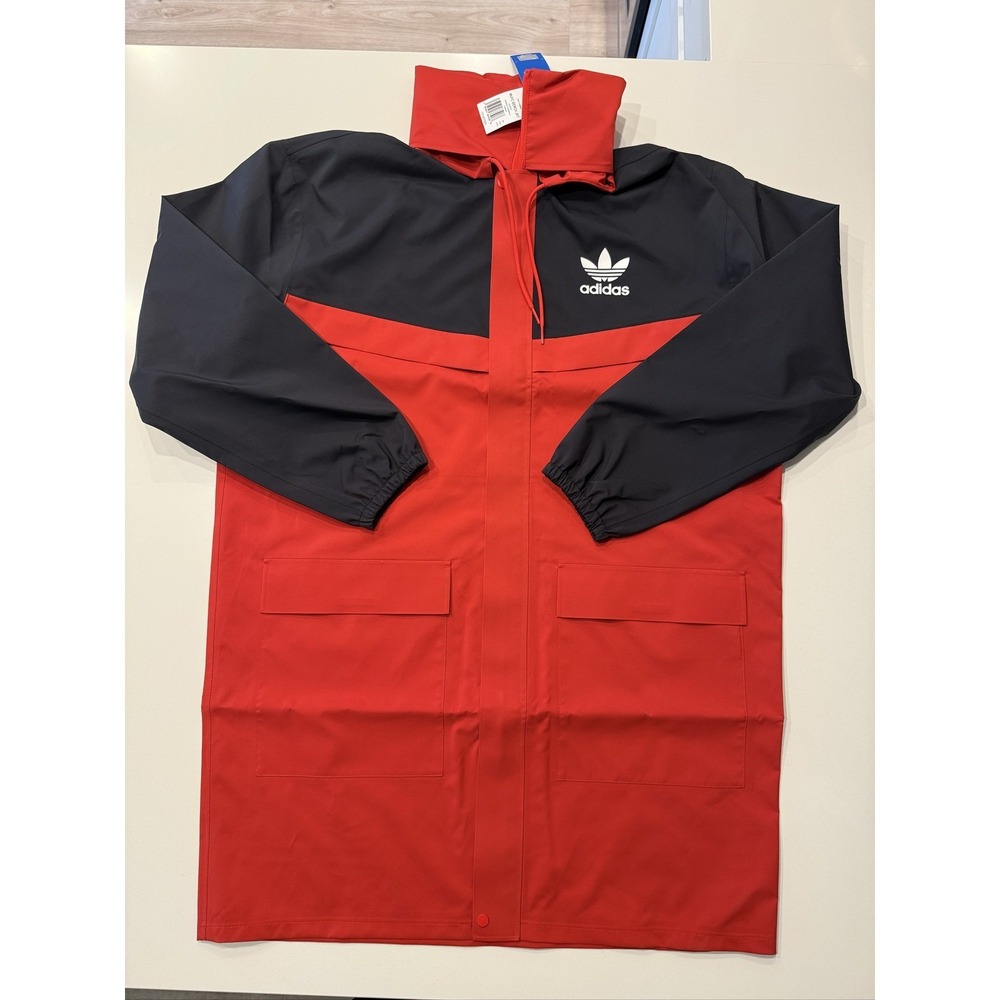 adidas Originals MUFC Bench Jacket Mens M Red Black Manchester United IP5547